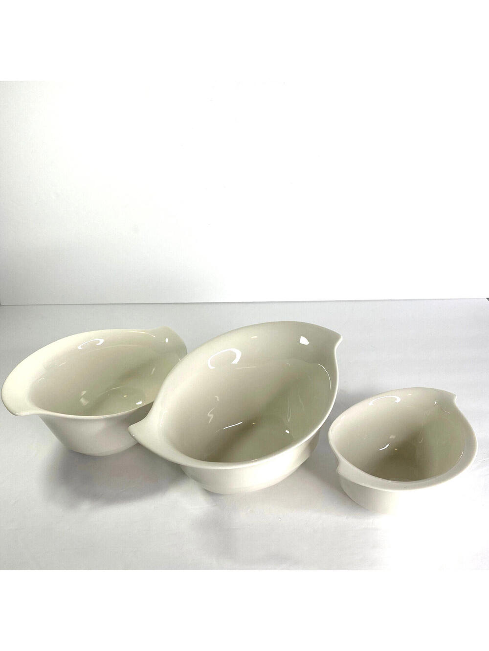 Godinger Natura Oval Bowls Set of 3